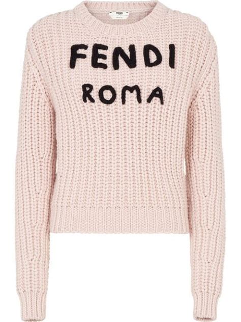 maglione fendi roma rosa|Maglioni e pullover Fendi da donna .